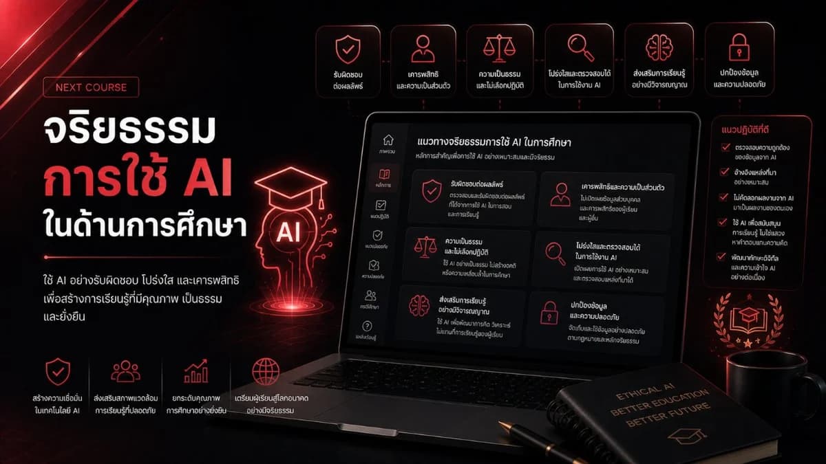 จริยธรรมการใช้ AI ในด้านการศึกษา